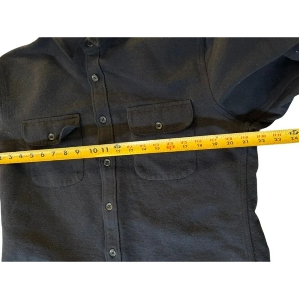 J. Crew The Sporting Life Mens Black Cotton Flap Pocket Button Down Shirt M